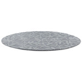 Laura Ashley Dark Steel Cleavers Hand-Tufted Round Rug