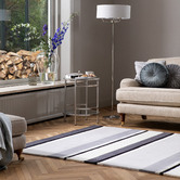 Laura Ashley Charcoal Eaton Hand-Tufted Pure New Wool Rug