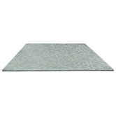 Laura Ashley Green Cleavers Hand-Tufted Rug