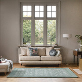 Laura Ashley Fern Catarina Hand-Tufted Pure New Wool Rug