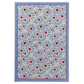 Laura Ashley Sky Blue Thorncliff Hand-Hooked Outdoor Rug