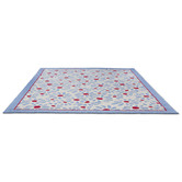 Laura Ashley Sky Blue Thorncliff Hand-Hooked Outdoor Rug