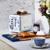 Laura Ashley China Rose 2 Slice Stainless Steel Toaster