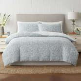 Laura Ashley Blue Seaspray Barley Quilt Cover Set
