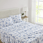 Laura Ashley China Rose Flannelette Sheet Set