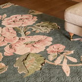 Laura Ashley Fern Green Aylworth Hand-Tufted Wool-Blend Rug