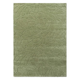Laura Ashley Hedgerow Green Coleby Petals Hand-Tufted Wool Rug