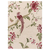 Laura Ashley Cranberry &amp; Grape Summer Palace Hand-Tufted Wool-Blend Rug