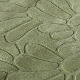 Laura Ashley Hedgerow Green Coleby Petals Hand-Tufted Wool Rug