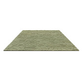 Laura Ashley Hedgerow Green Coleby Petals Hand-Tufted Wool Rug