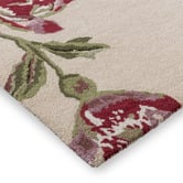 Laura Ashley Cranberry &amp; Grape Summer Palace Hand-Tufted Wool-Blend Rug