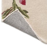 Laura Ashley Cranberry &amp; Grape Summer Palace Hand-Tufted Wool-Blend Rug