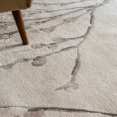 Laura Ashley Dove Grey Willow Hand-Tufted Wool-Blend Rug