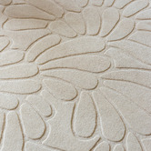 Laura Ashley Ivory Cream Coleby Petals Hand-Tufted Wool Rug