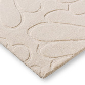 Laura Ashley Ivory Cream Coleby Petals Hand-Tufted Wool Rug