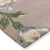 Laura Ashley Truffle &amp; Seaspray Summer Palace Hand-Tufted Wool-Blend Rug