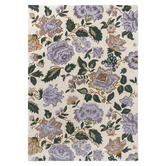Laura Ashley Heather Purple Wendling Floral Hand-Tufted Wool Rug