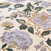 Laura Ashley Heather Purple Wendling Floral Hand-Tufted Wool Rug