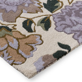 Laura Ashley Heather Purple Wendling Floral Hand-Tufted Wool Rug