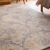 Laura Ashley Soft Truffle Endale Hand-Tufted Wool Rug
