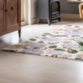 Laura Ashley Heather Purple Wendling Floral Hand-Tufted Wool Rug
