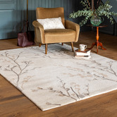 Laura Ashley Dove Grey Willow Hand-Tufted Wool-Blend Rug