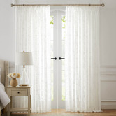Laura Ashley Adain Sheer Pencil Pleat Single Panel Curtain