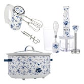 Laura Ashley China Rose 6.5L Slow Cooker &amp; Hand Blender Set