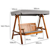 Braxton Home 3 Seater Ezio Outdoor Canopy Swing Chair