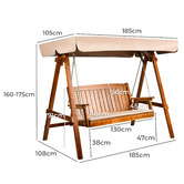 Braxton Home 3 Seater Ezio Outdoor Canopy Swing Chair