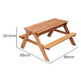 Braxton Home Kids&#039; Tyrone Wooden Picnic Table