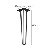 Braxton Home Francia 3 Rod Dining Table Legs