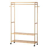Braxton Home Light Timber Guerrero 3 Shelf Bamboo Clothing Rack