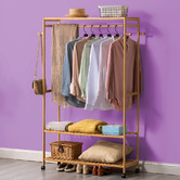 Braxton Home Light Timber Guerrero 3 Shelf Bamboo Clothing Rack