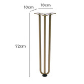 Braxton Home Francia 3 Rod Dining Table Legs