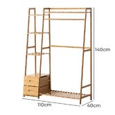 Braxton Home Guerrero 2 Drawer Bamboo Clothing Rack