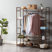 Braxton Home Guerrero 12 Shelf Bamboo Clothing Rack