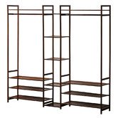 Braxton Home Guerrero 13 Shelf Bamboo Clothing Rack