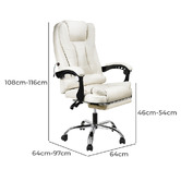 Braxton Home Eldrik Massage Executive Chair with Footrest