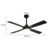 Braxton Home Esther AC Ceiling Fan with LED