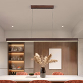 Braxton Home Twyla Walnut Wood Pendant Light
