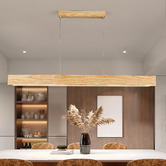 Braxton Home Fejo Ash Wood LED Pendant Light