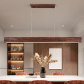 Braxton Home Galej Walnut Wood LED Pendant Light