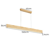 Braxton Home Fejo Ash Wood LED Pendant Light