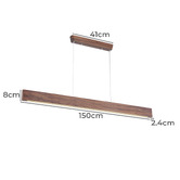 Braxton Home Galej Walnut Wood LED Pendant Light