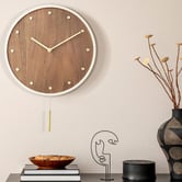 Braxton Home 30cm Beryl Bentwood Pendulum Wall Clock