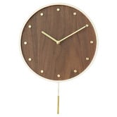 Braxton Home 30cm Beryl Bentwood Pendulum Wall Clock