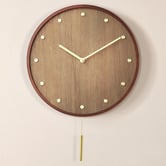 Braxton Home 30cm Beryl Bentwood Pendulum Wall Clock