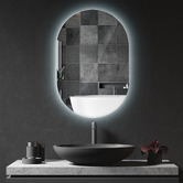 Braxton Home Meteo Oval LED Bathroom Mirror