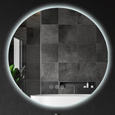 Braxton Home Zeke Round LED Bathroom Mirror